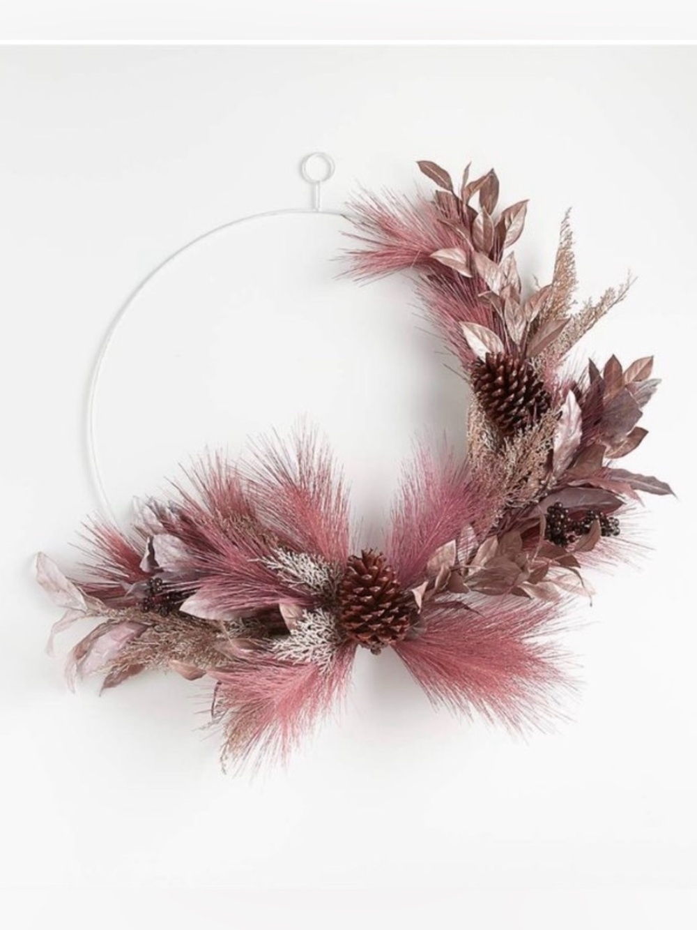 Crate&Barrel Blush Hoop Wreath